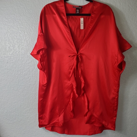 NWT Victoria Secret Red Robe - Picture 2 of 6